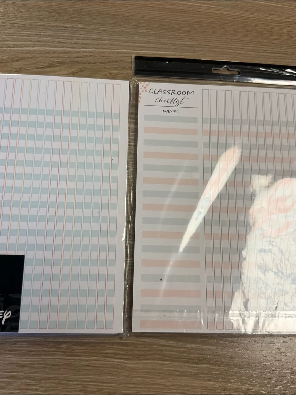 Happy Planner Classroom Checklist Notepad - Multi-Color Striped